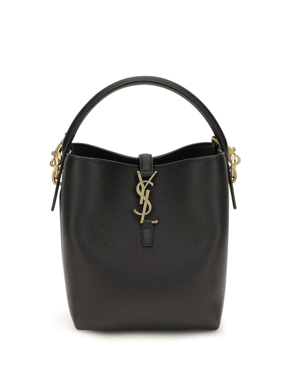 Saint Laurent 100% Calf Leather (Bos Taurus) bucket bag in black