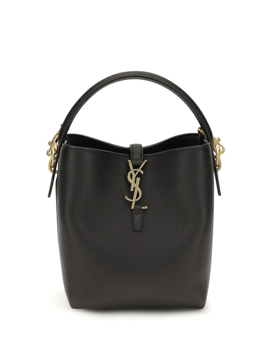 Saint Laurent 100% Calf Leather (Bos Taurus) bucket bag in black