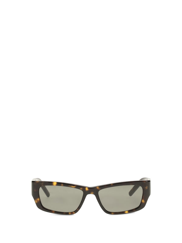 Tortoiseshell Sunglasses With Side Logo Havana Grey Acetate; Nylon