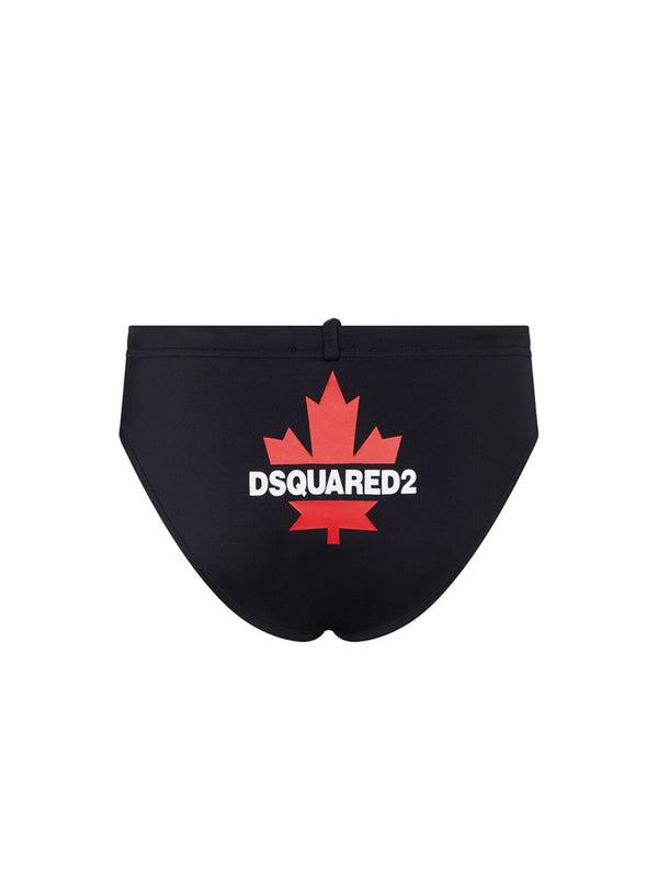 Dsquared2 80% Polyamide swim briefs in black