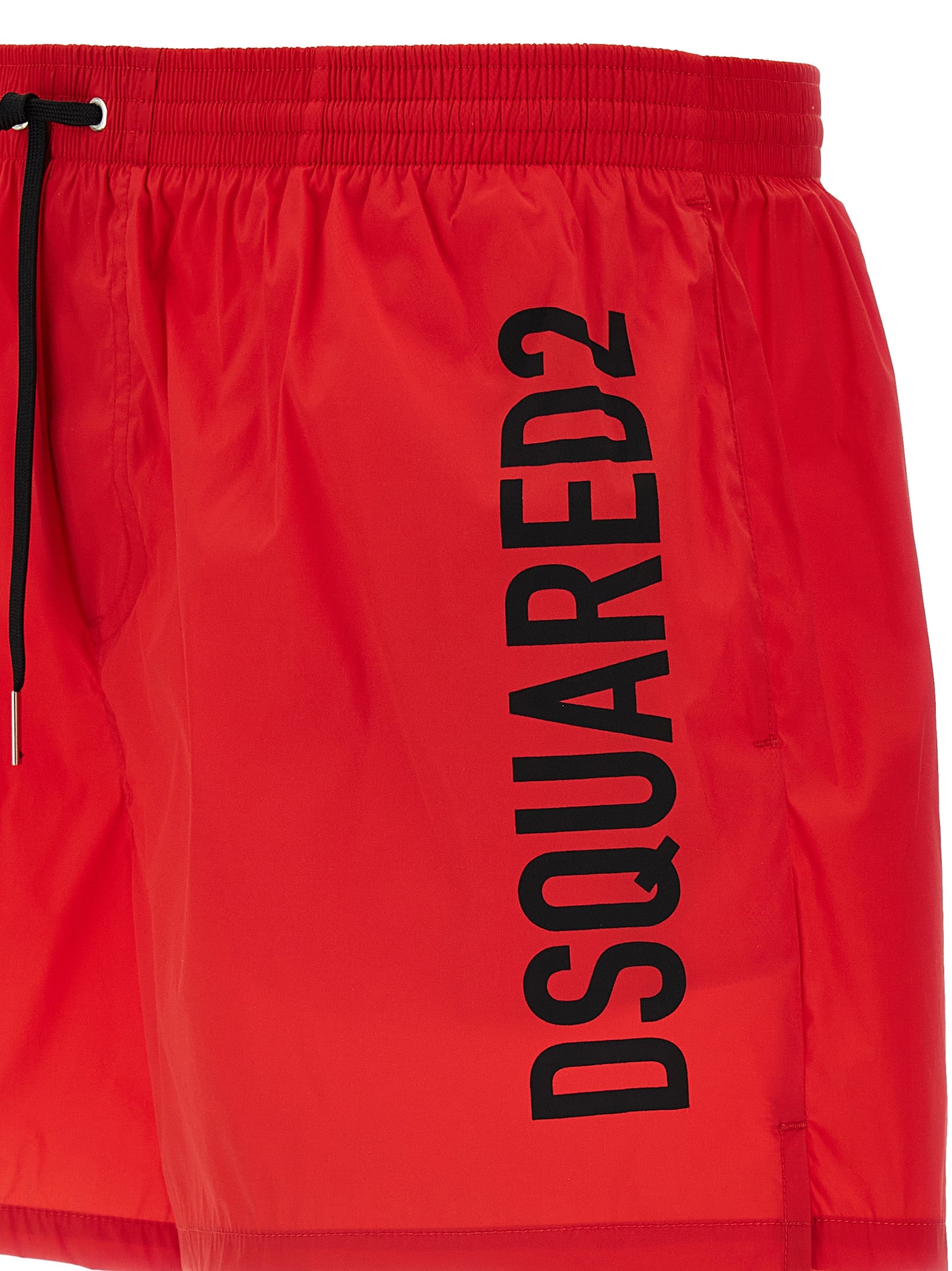 Midi boxer shorts Red Polyamide Beachwear