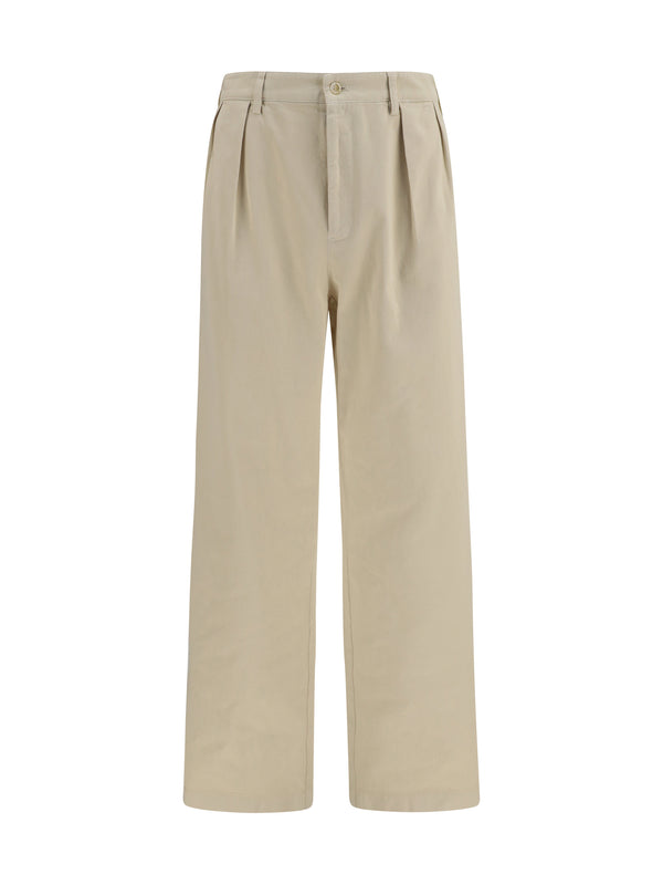 Prada 100% Cotton trousers in beige
