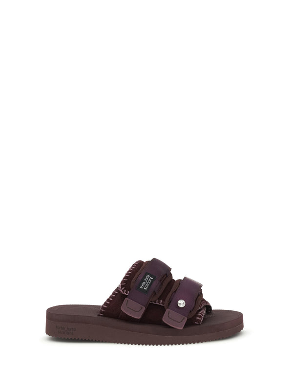 Forte_forte Upper: 50% Polyester sandals in purple