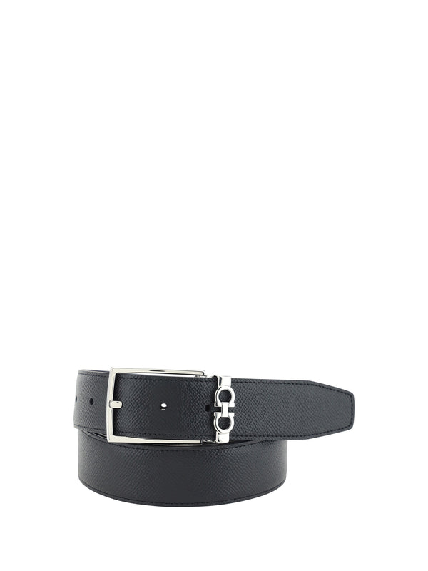 Ferragamo 100% Calf Leather Bos Taurus belt in black