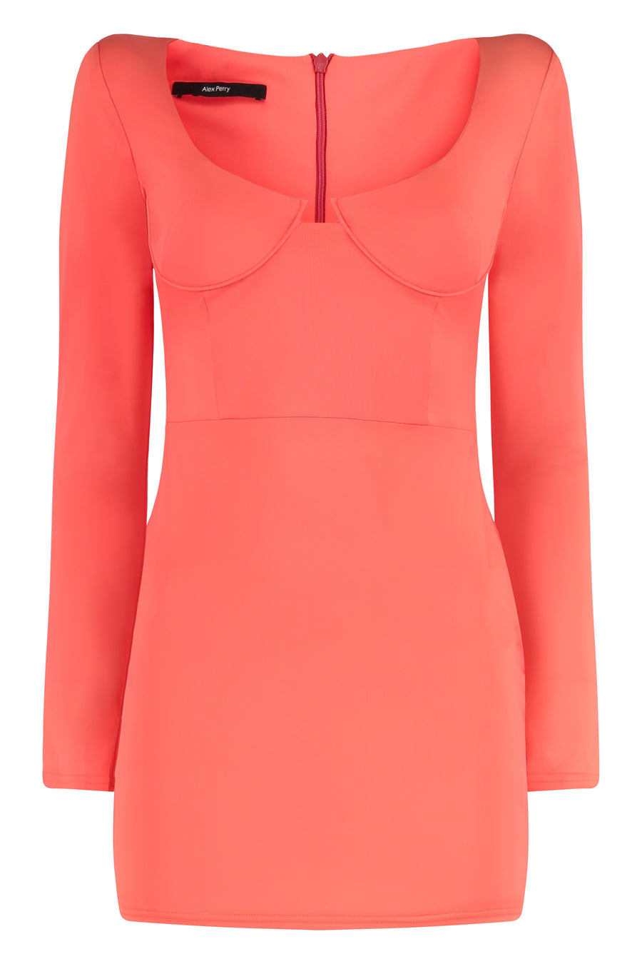 Mini Dress Coral Technical Fabric Nylon