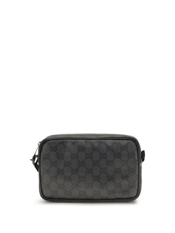 Gucci 45% Cotton shoulder bag in black