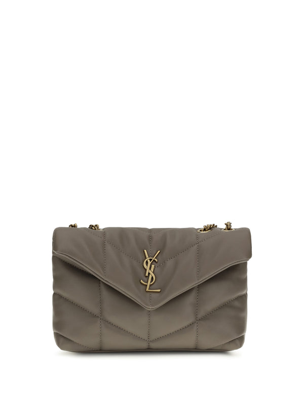 Saint Laurent 100% Lamb Ovis Aries shoulder bag in gray