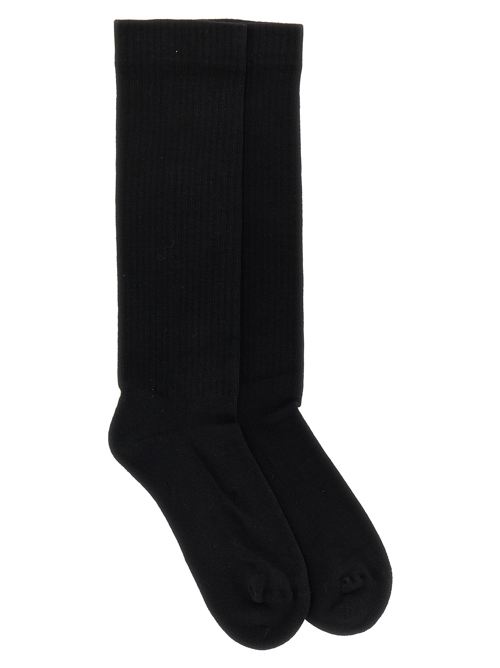 Jacquard logo socks Black Cotton Nylon Elastane
