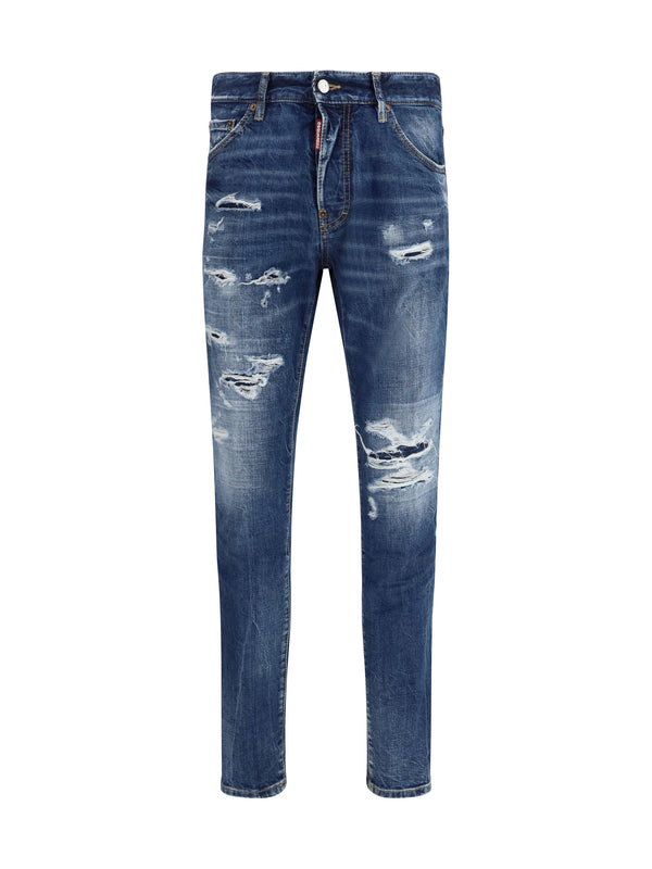 Dsquared2 100% Cotton jeans in navy
