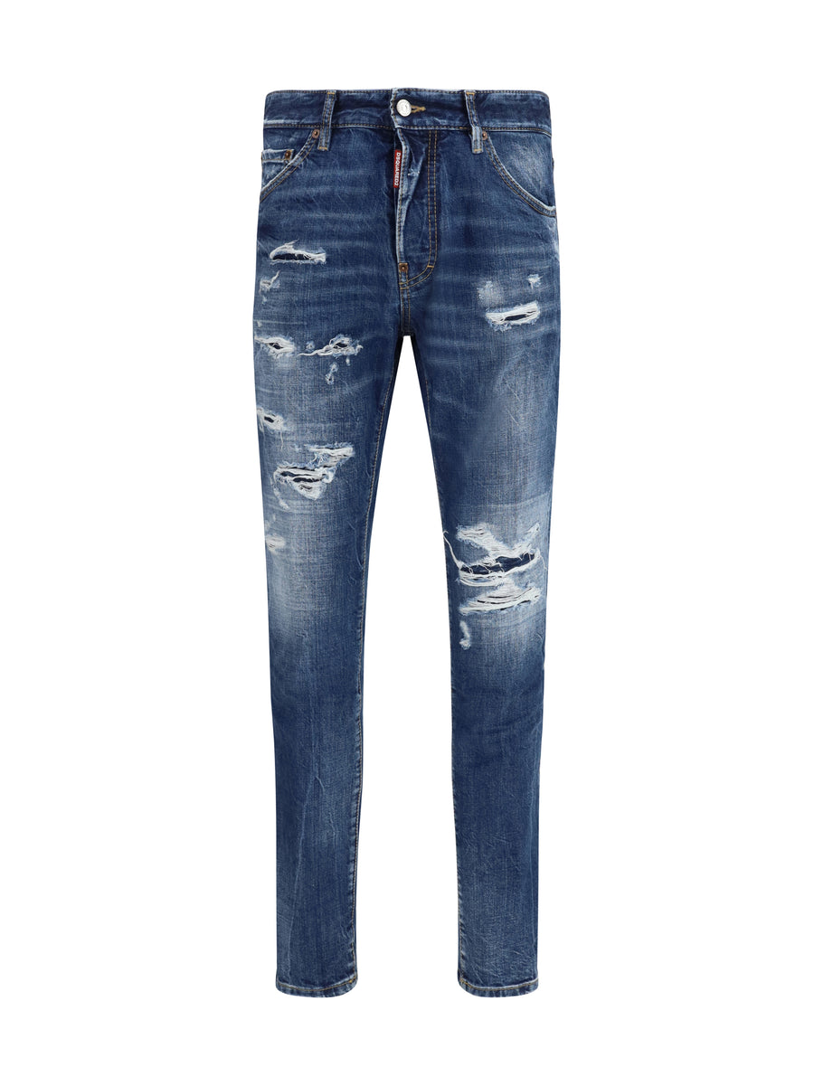 Dsquared2 100% Cotton jeans in navy