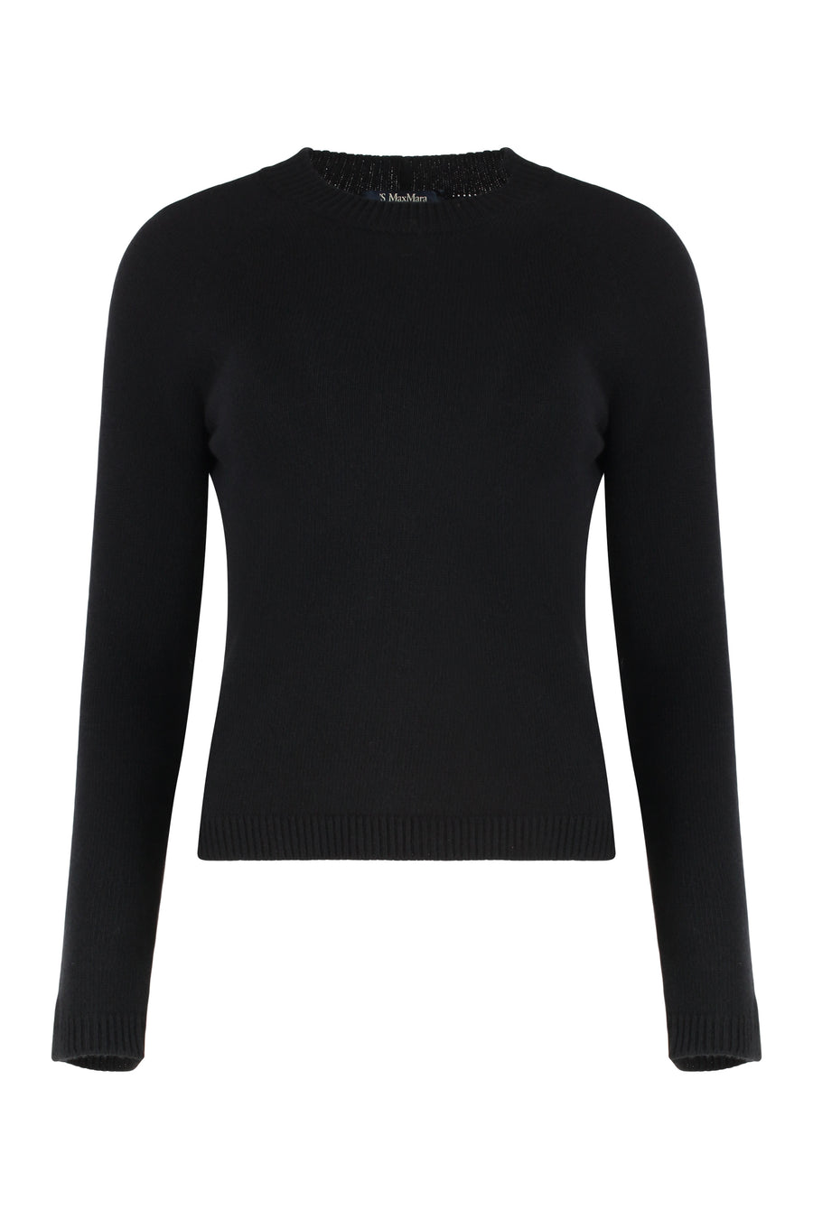 Crew Neck Wool And Cashmere Sweater Black