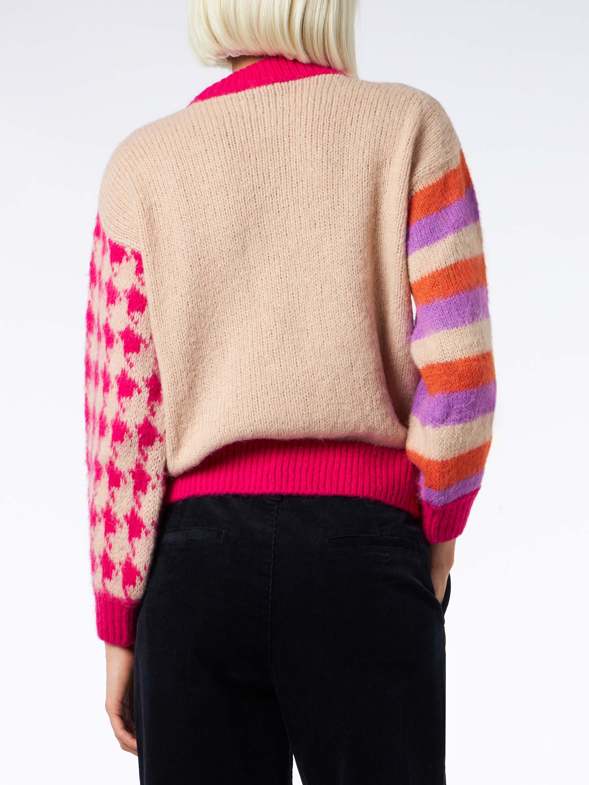 Danya Soft Boxy Sweater With Ci Penso Embroidery Brown