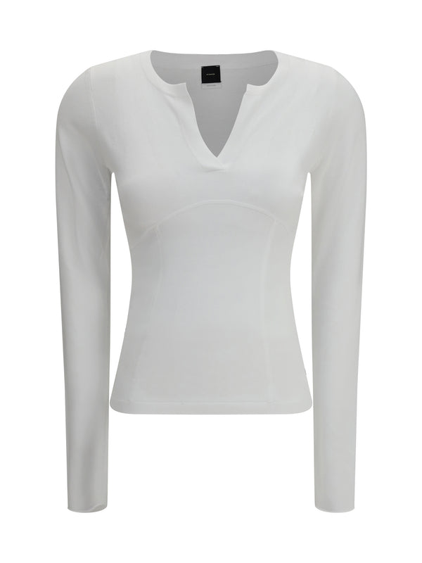 Pinko 57% Viscose top in white