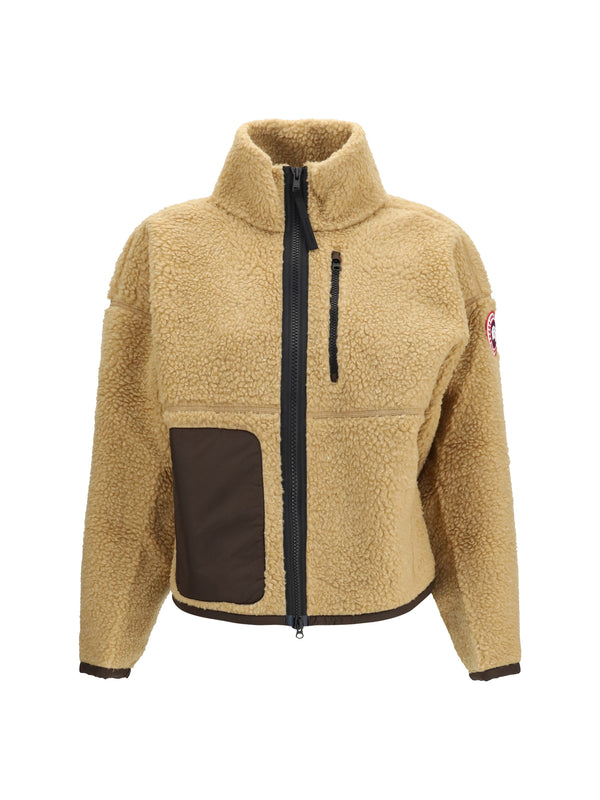 Simcoe Zip Sweatshirt Ecru Beige/terra-beige Écru/terra Down Jackets