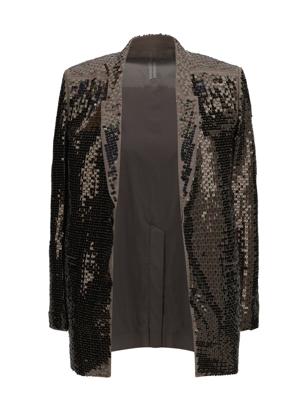 Rick Owens 100% Cotton blazer in bronze