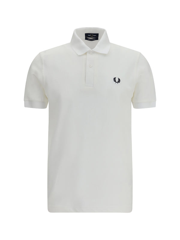 M3 Cotton Piqué Polo White Shirt