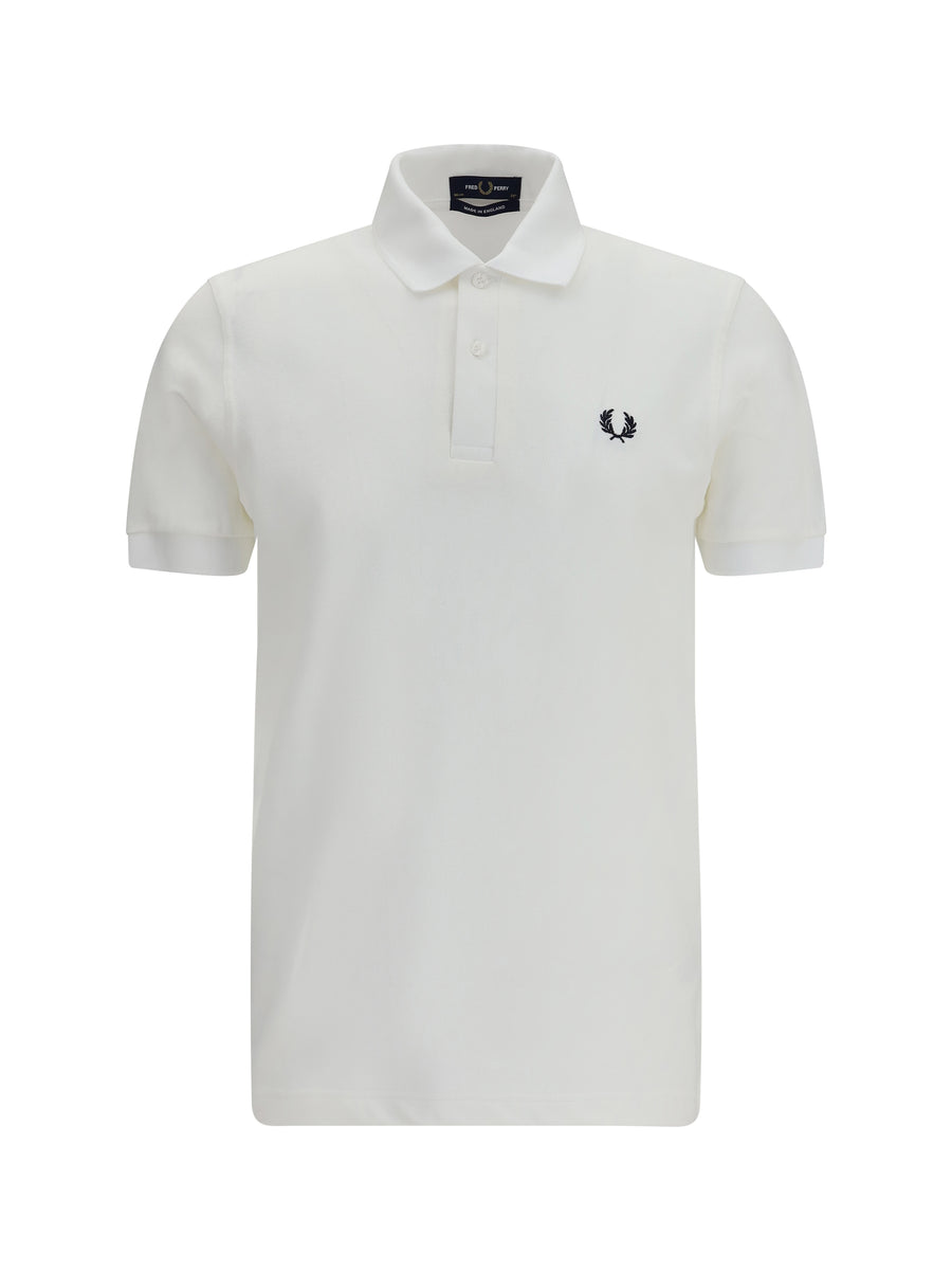 M3 Cotton Piqué Polo White Shirt