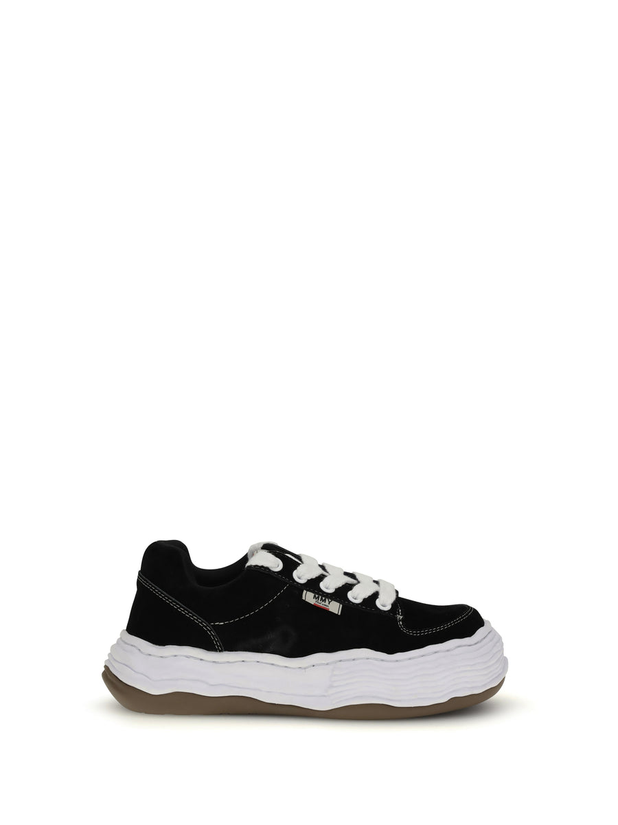 Maison Mihara Yasuhiro Upper: 100% Cotton; Sole: 100% Rubber sneakers in black
