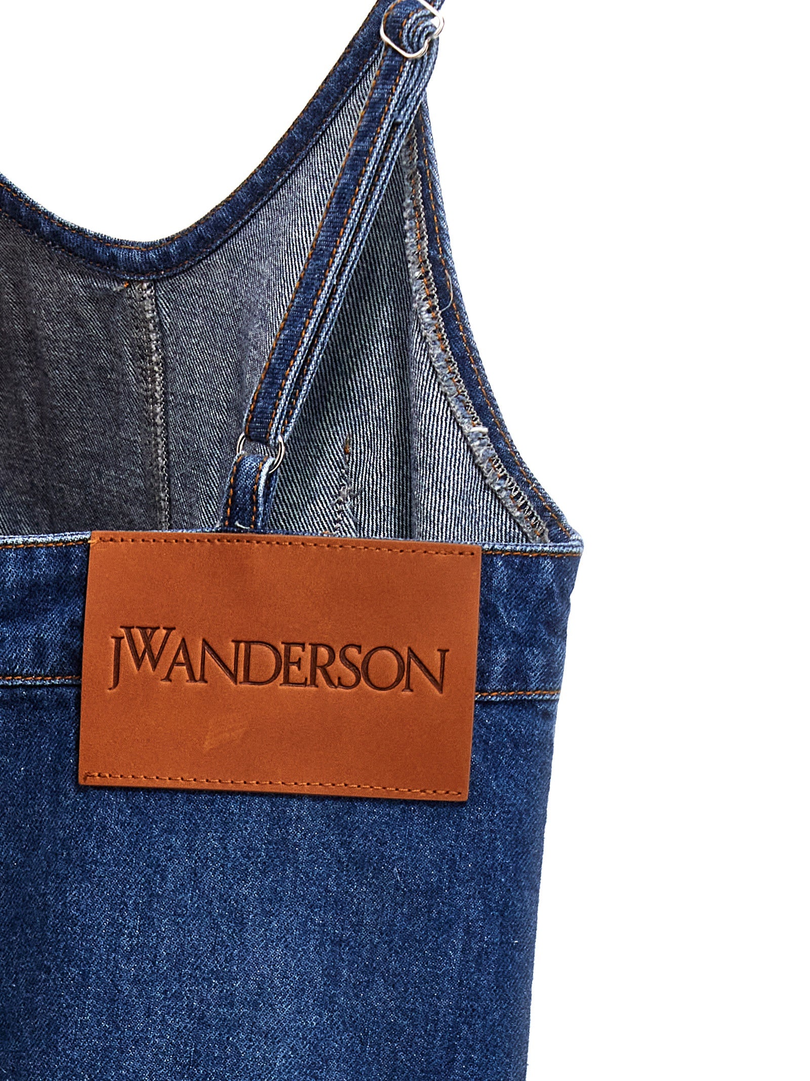 Twisted Strappy dress Blue Cotton