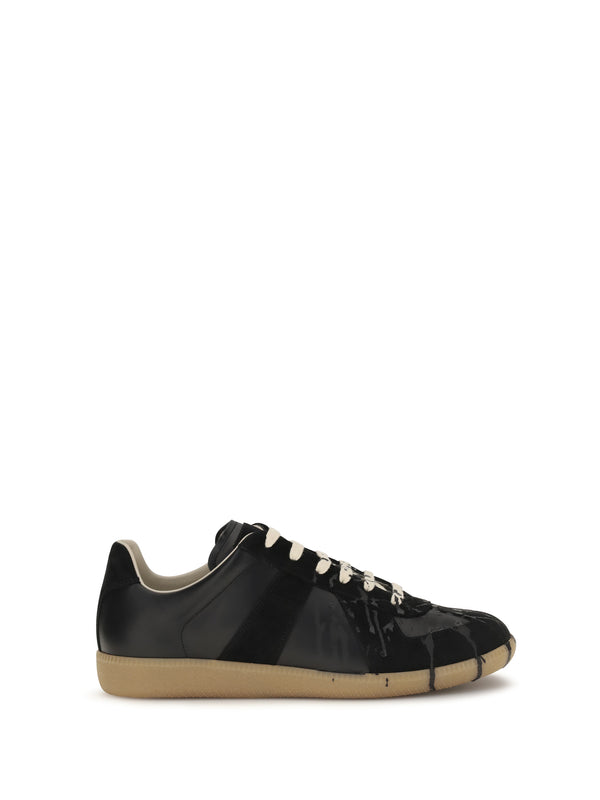Maison Margiela 50% suede sneakers in black