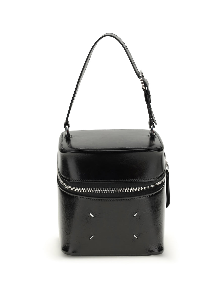 Maison Margiela 100% Calf Leather Bos Taurus bucket bag in black
