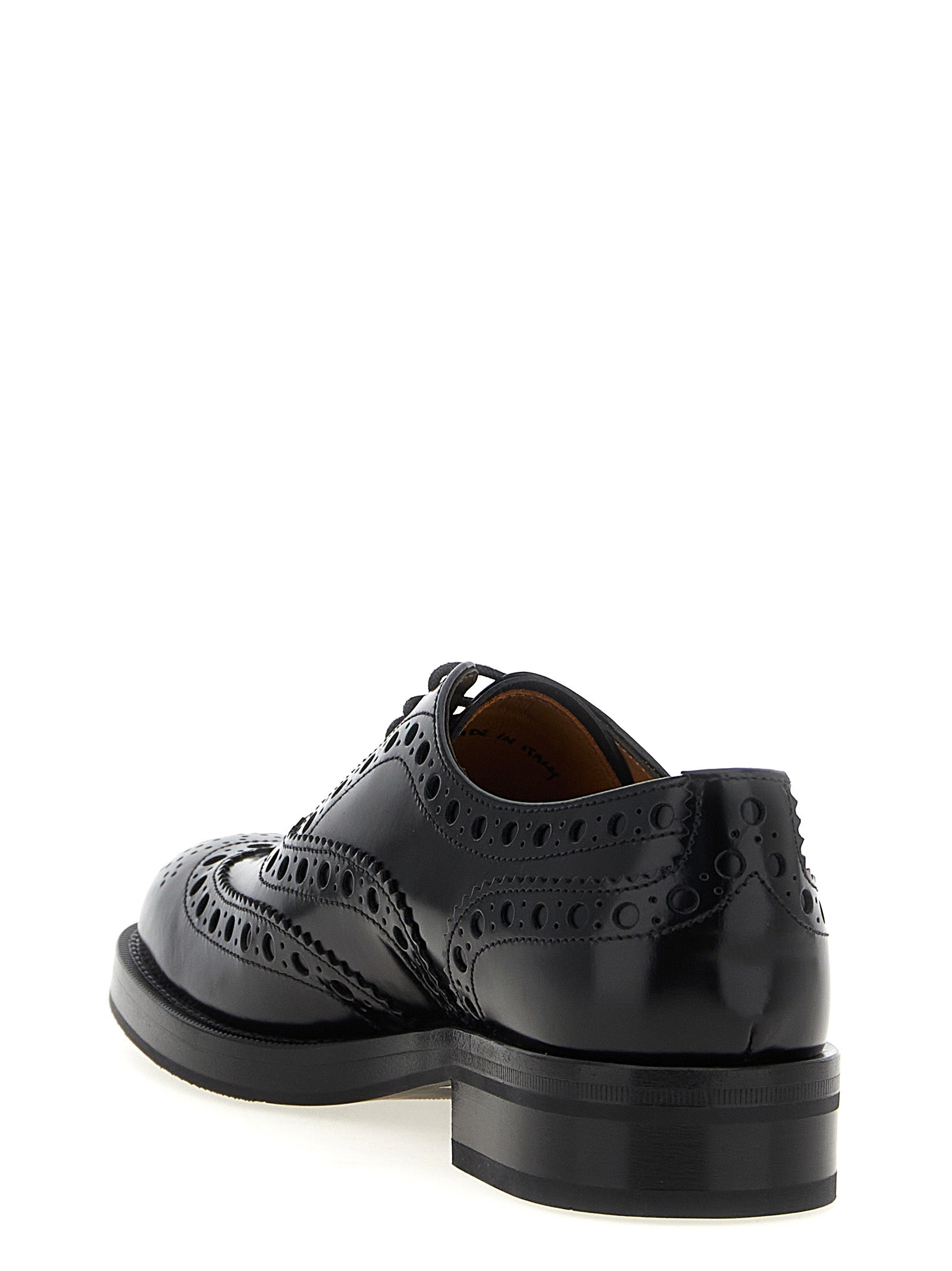 Pilar lace up shoes Black Calfskin Leather (bos Taurus)
