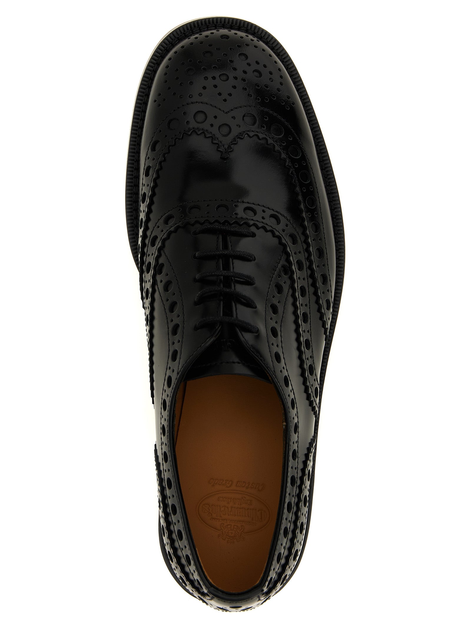 Pilar lace up shoes Black Calfskin Leather (bos Taurus)