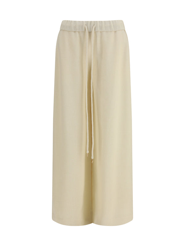 Gabriela Hearst 100% alpaca vicuña pacos trousers in ivory