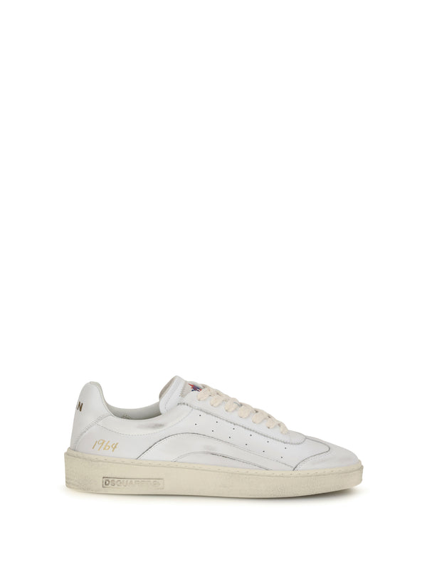 Dsquared2 Upper: 100% Calf Leather; Sole: 100% Rubber sneaker in white