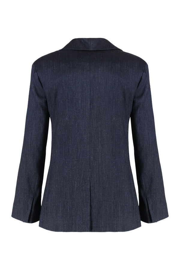 Blazer Derna Linen Navy Blue Blazers