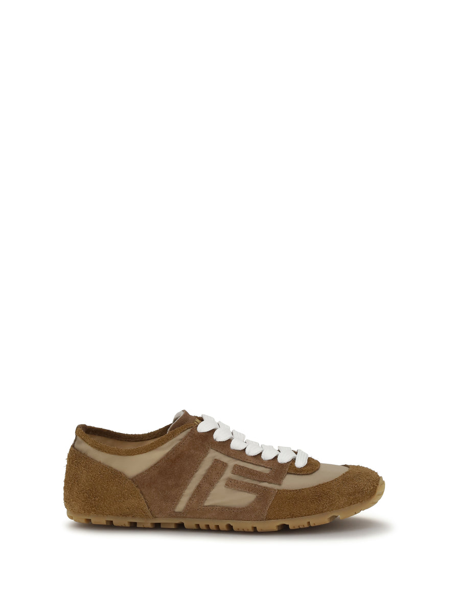 Balmain Upper: 100% calf leather; Sole: 100% rubber sneaker in beige