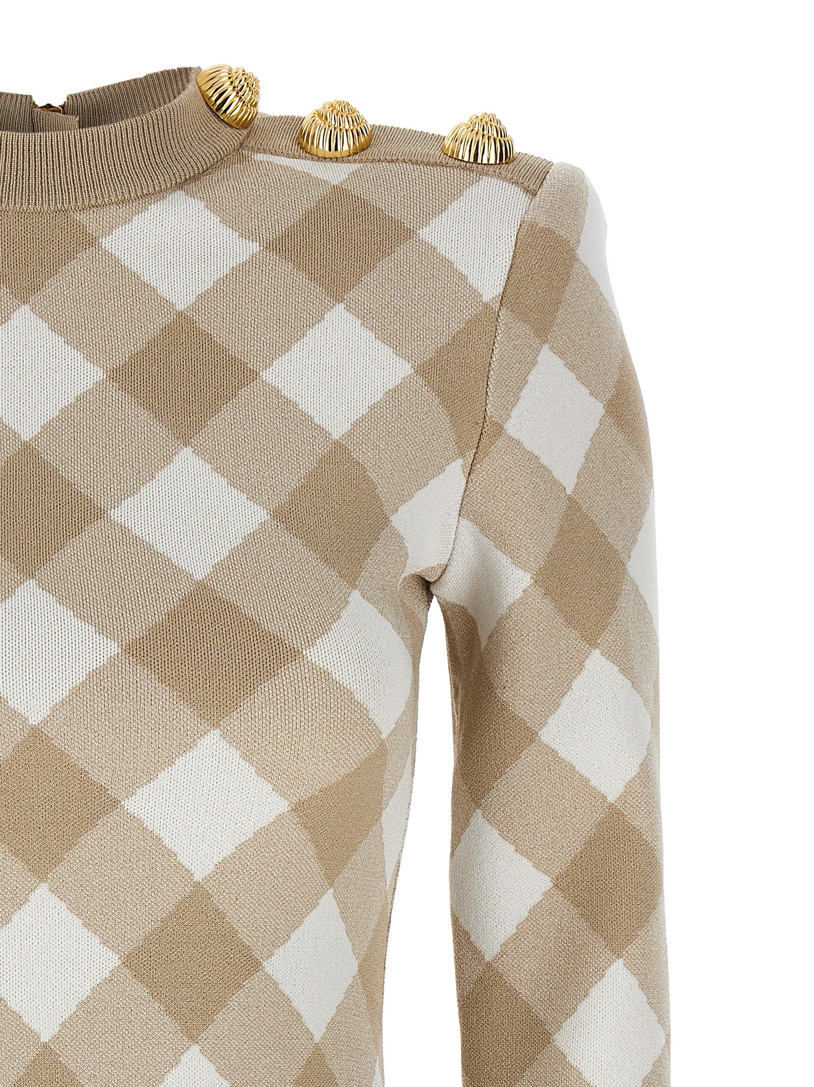 Vichy dress Beige Viscose