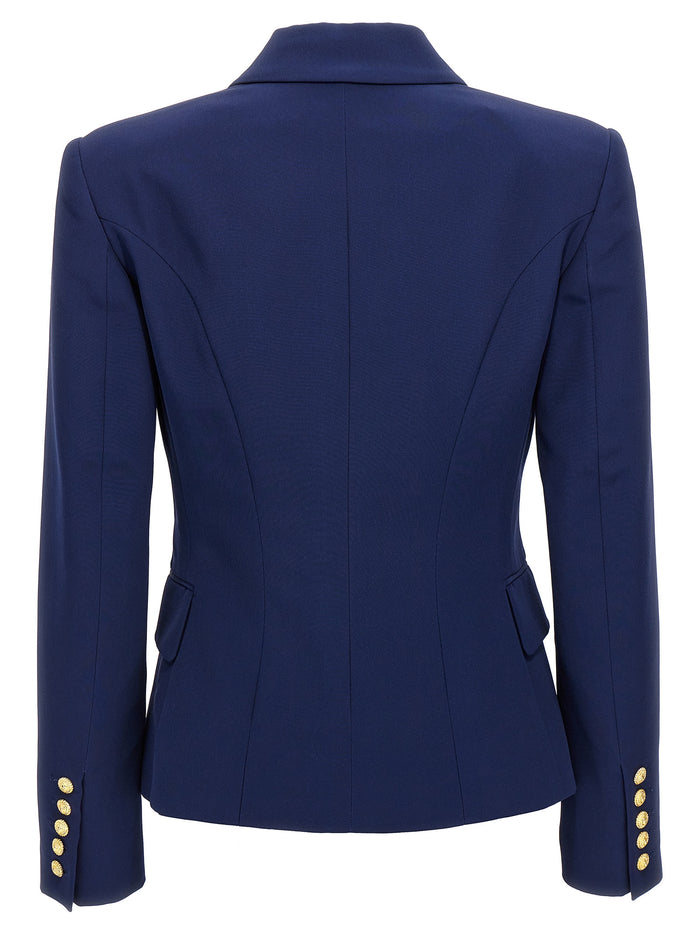 Chiocciola blazer Blue Viscose Blazer, Suits