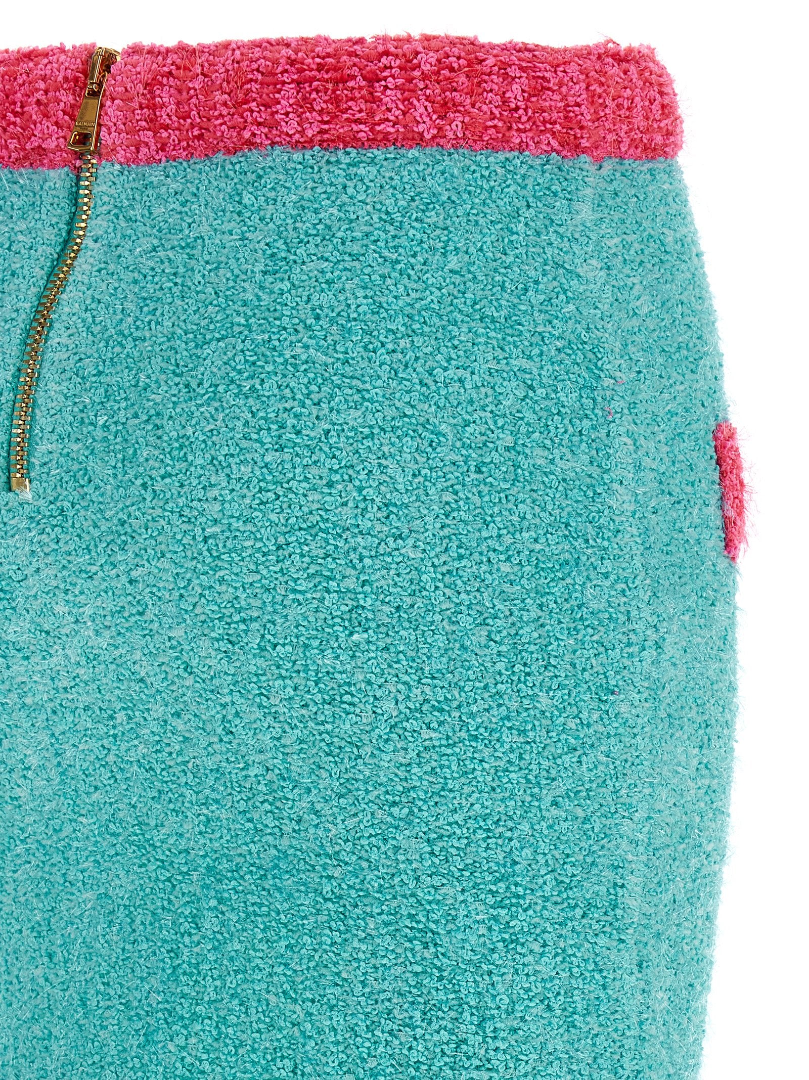 Leone button two-tone skirt Multicolor