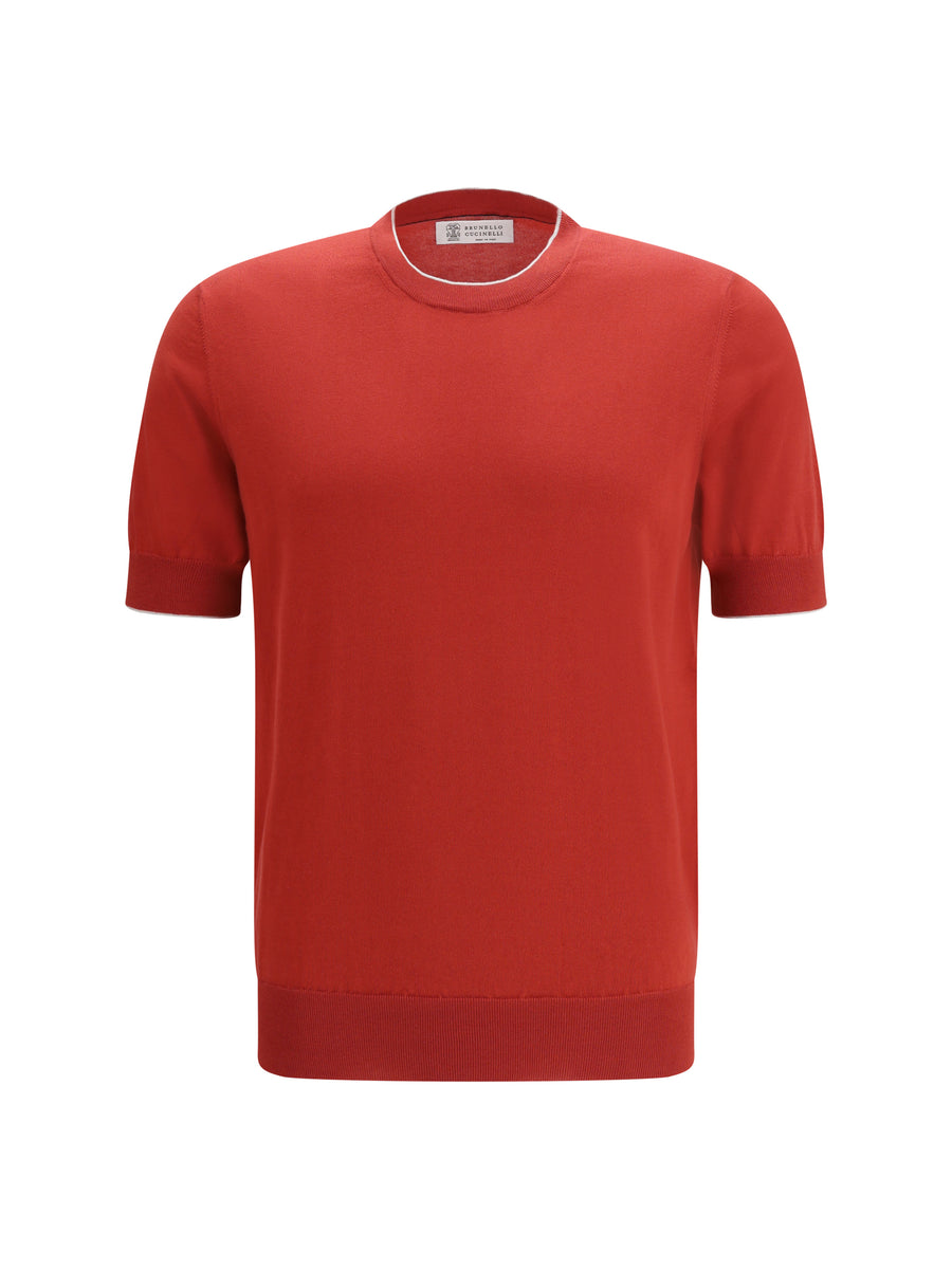 Brunello Cucinelli 100% Cotton t-shirt in red