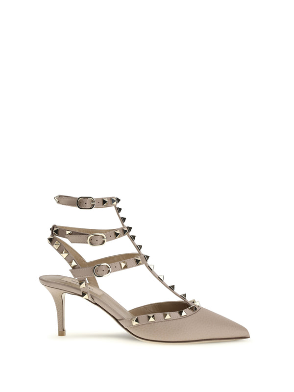 Valentino Garavani Upper and Sole: 100% Calf Leather pumps in beige