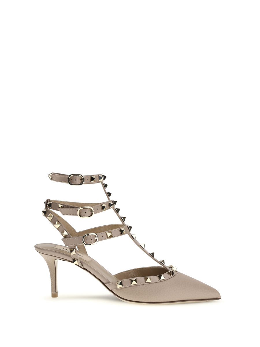 Valentino Garavani Upper and Sole: 100% Calf Leather pumps in beige