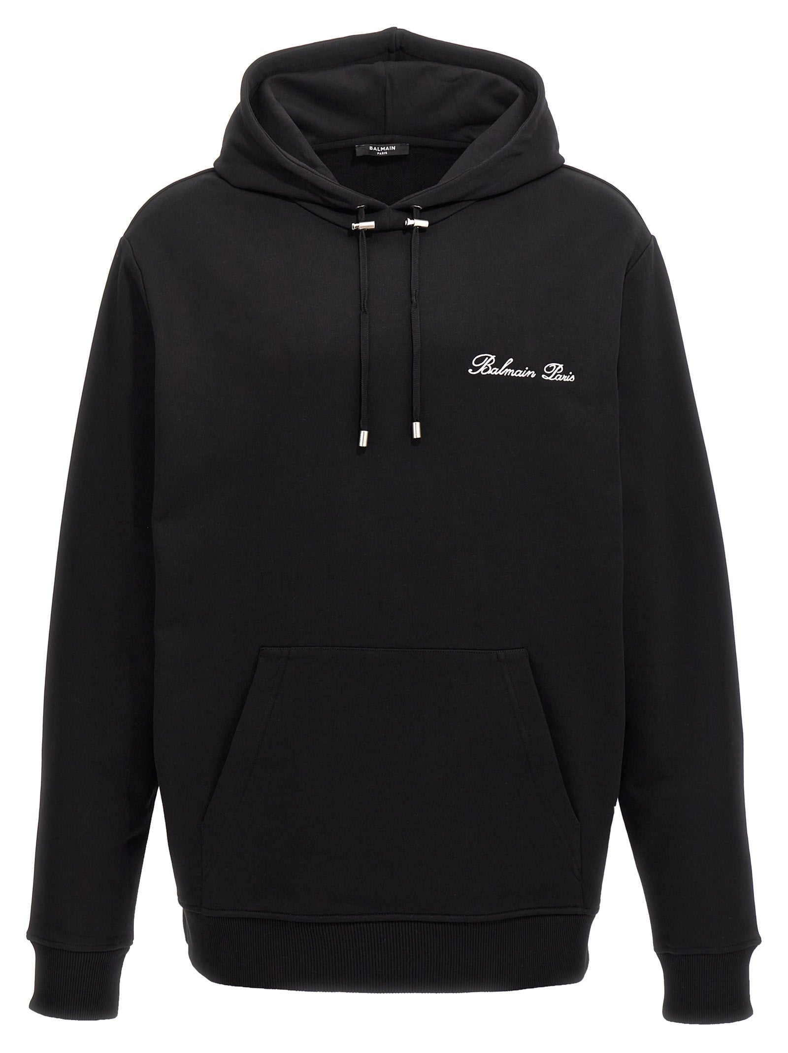 Balmain Signature hoodie Black Cotton Sweatshirt