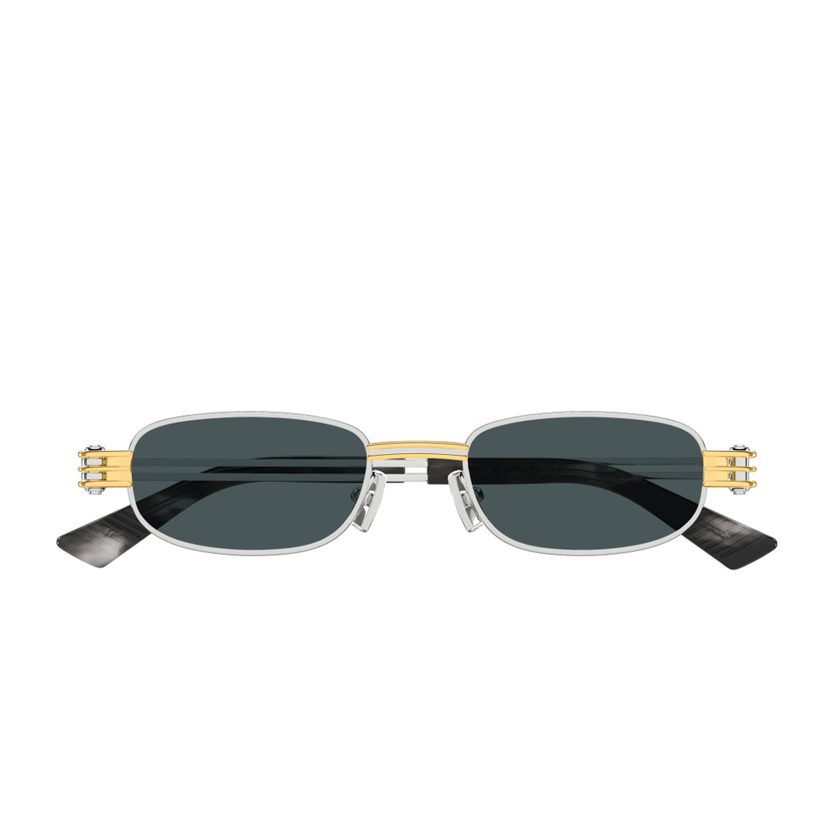 Bottega Veneta BV1381S Linea Other 003 Silver Blue Argento Metal Occhiali Da Sole