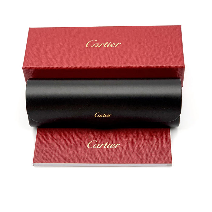 CT0165S Santos de Cartier 012 Argento Metal Occhiali Sole