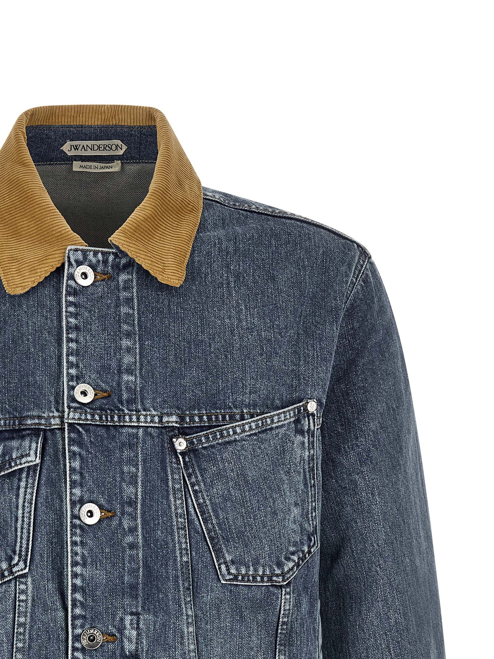 Denim jacket Blue Cotton Down Jacket, Parka, Casual