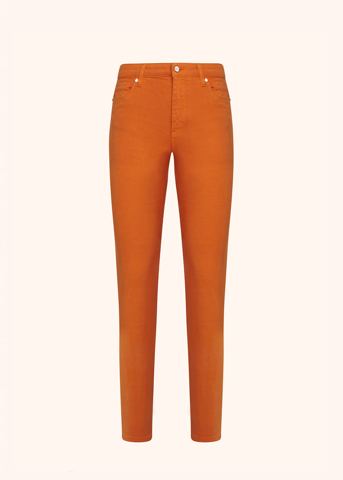 TROUSERS COTTON Orange Elastane Jean
