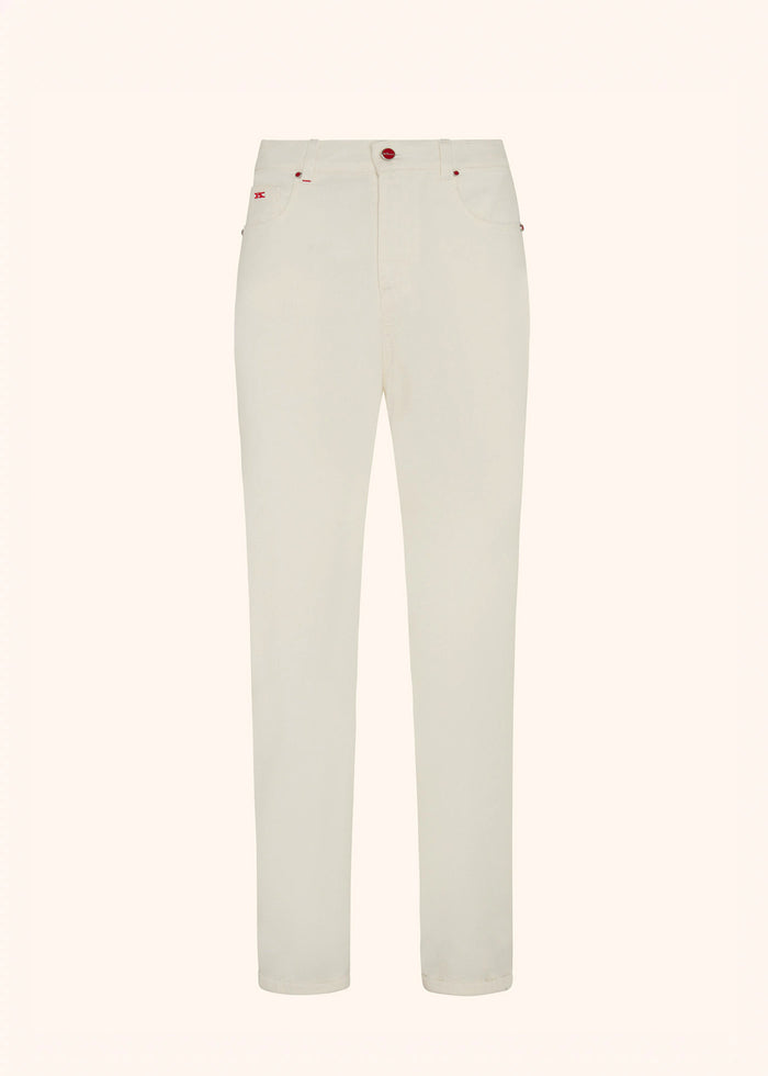 TROUSERS COTTON White Elastane Jean