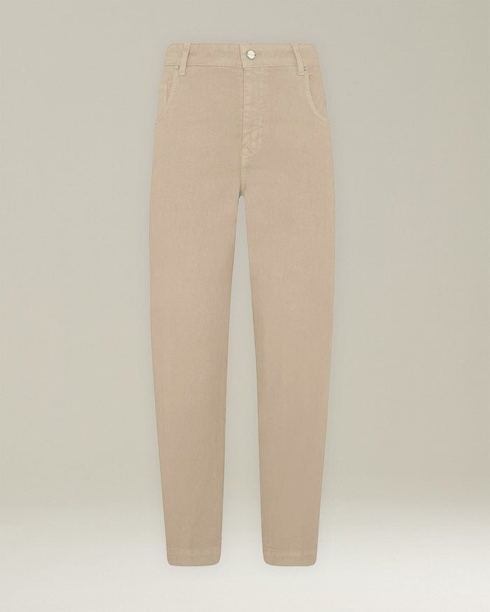 TROUSERS COTTON Beige Elastane Jean