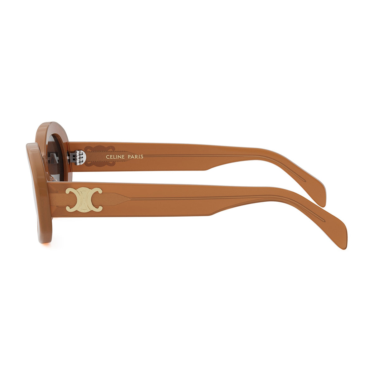 Celine CL40194U Triomphe 45A Opaline Caramel Arancione Acetate Occhiali Da Sole