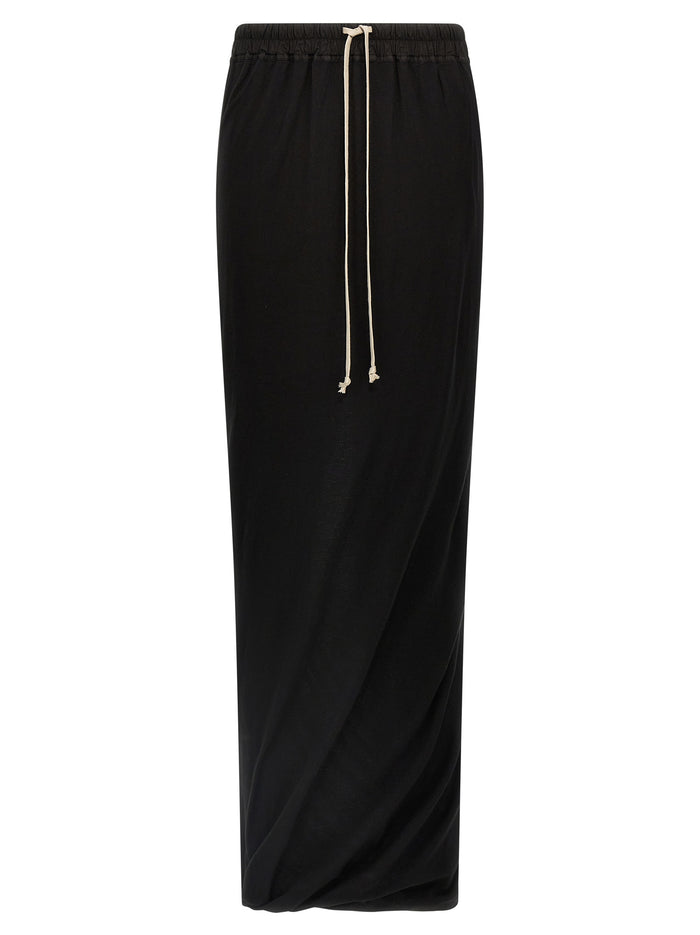 Pull On Pillar skirt Black Cotton