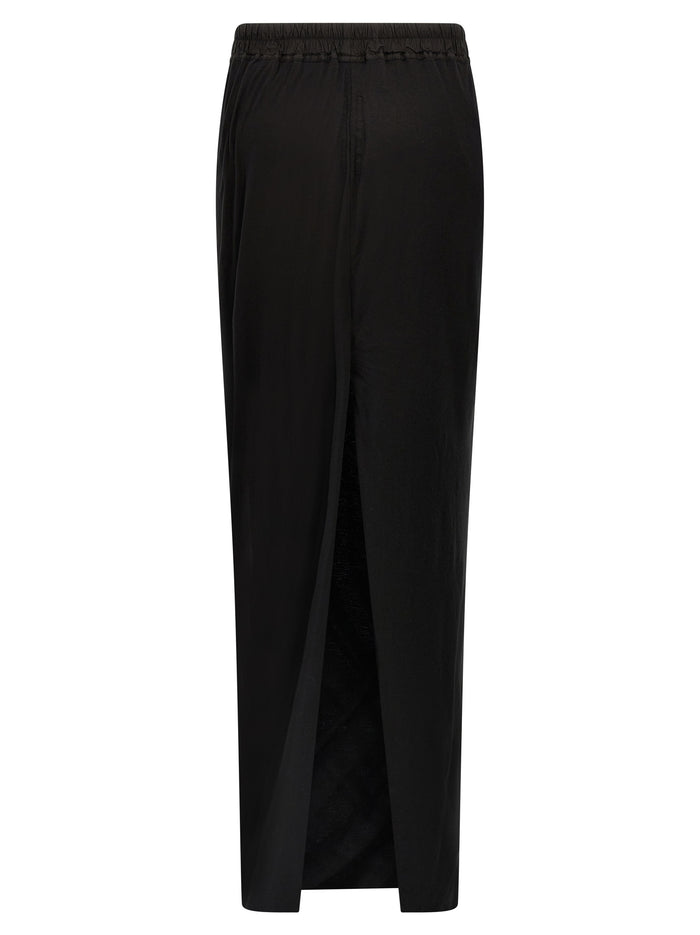 Pull On Pillar skirt Black Cotton