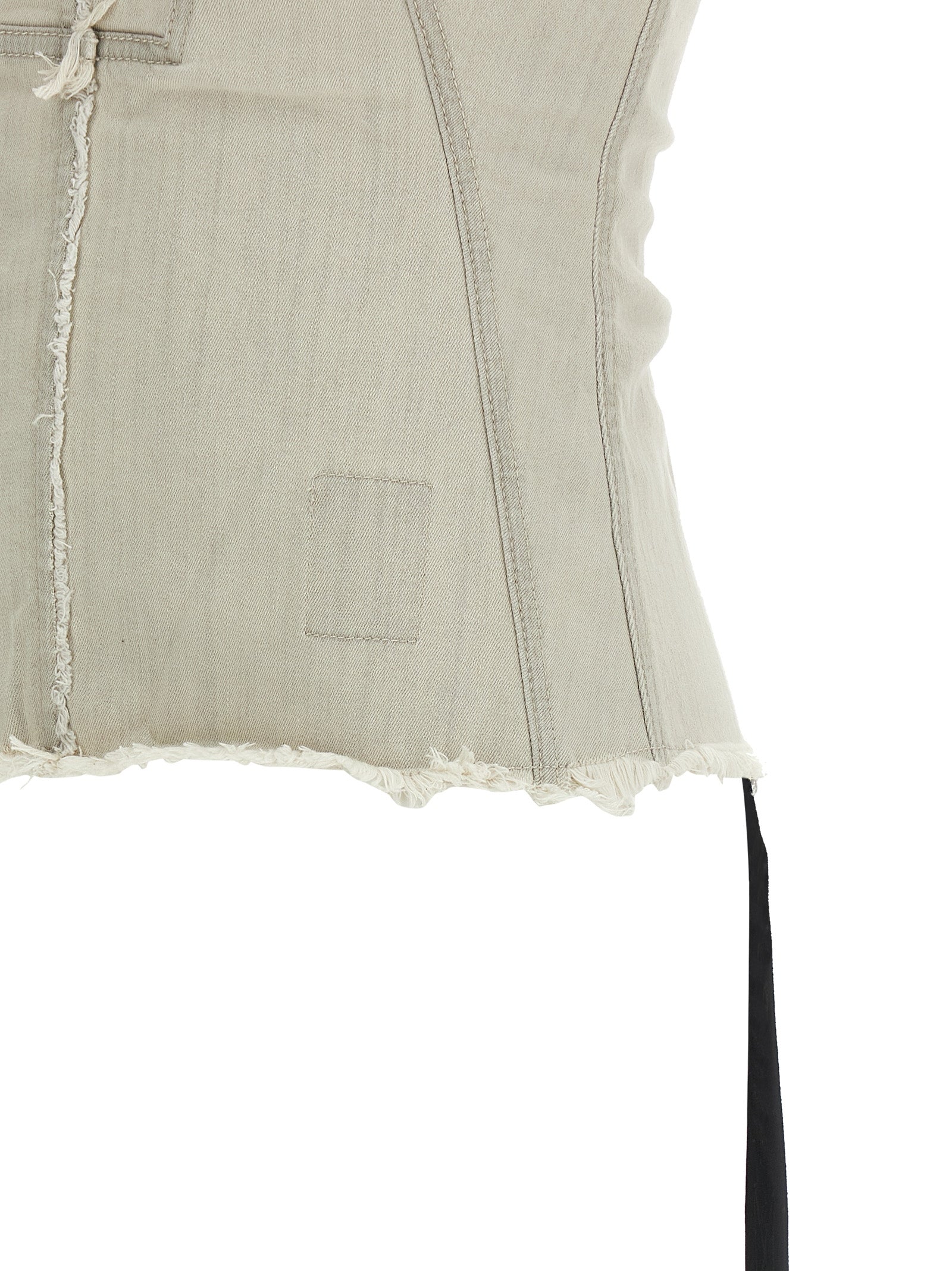 Bustier top Gray Cotton Elastane Ru Tops