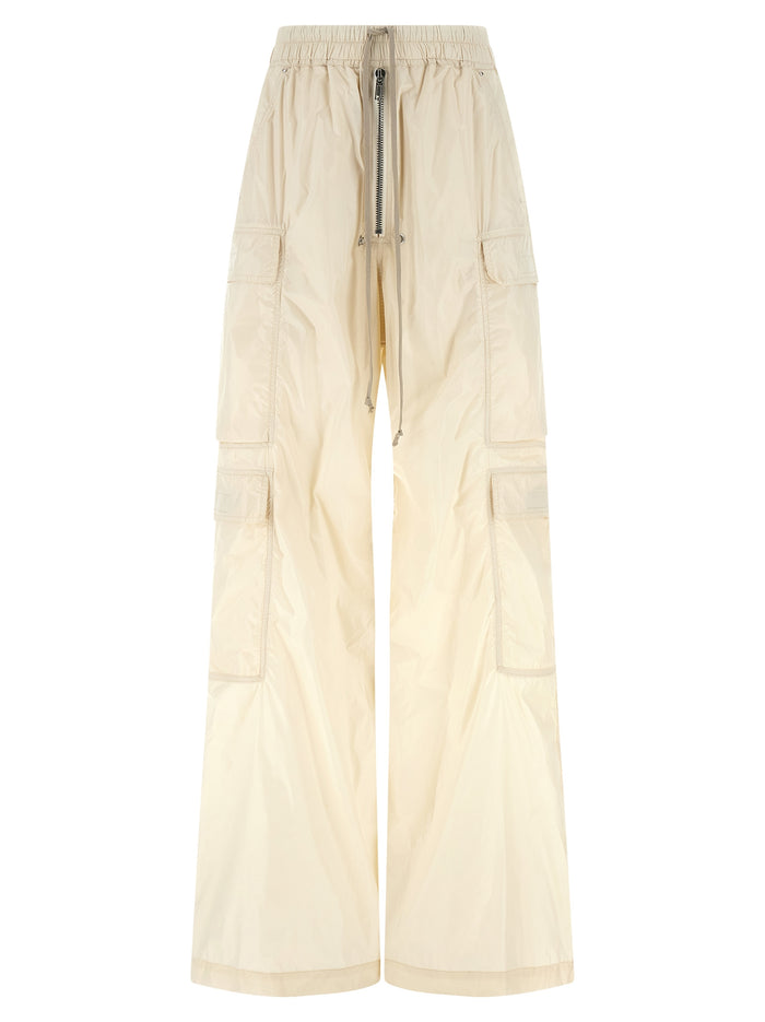 Double Cargo Jumbo Belas pants Beige Nylon