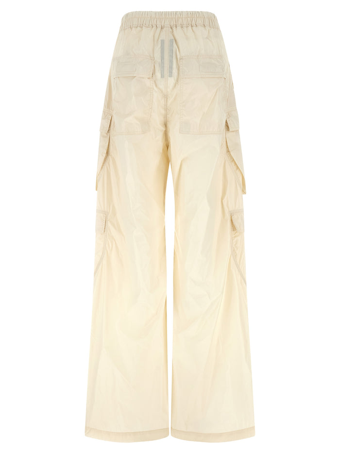 Double Cargo Jumbo Belas pants Beige Nylon